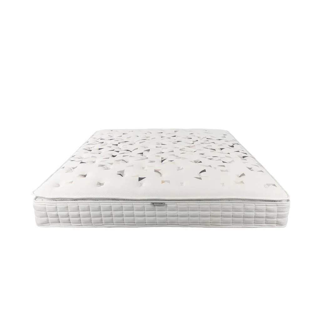 Angel Cerda Natural-Latex Hybrid Mattress with 7-Zone Pocket Springs in White 2