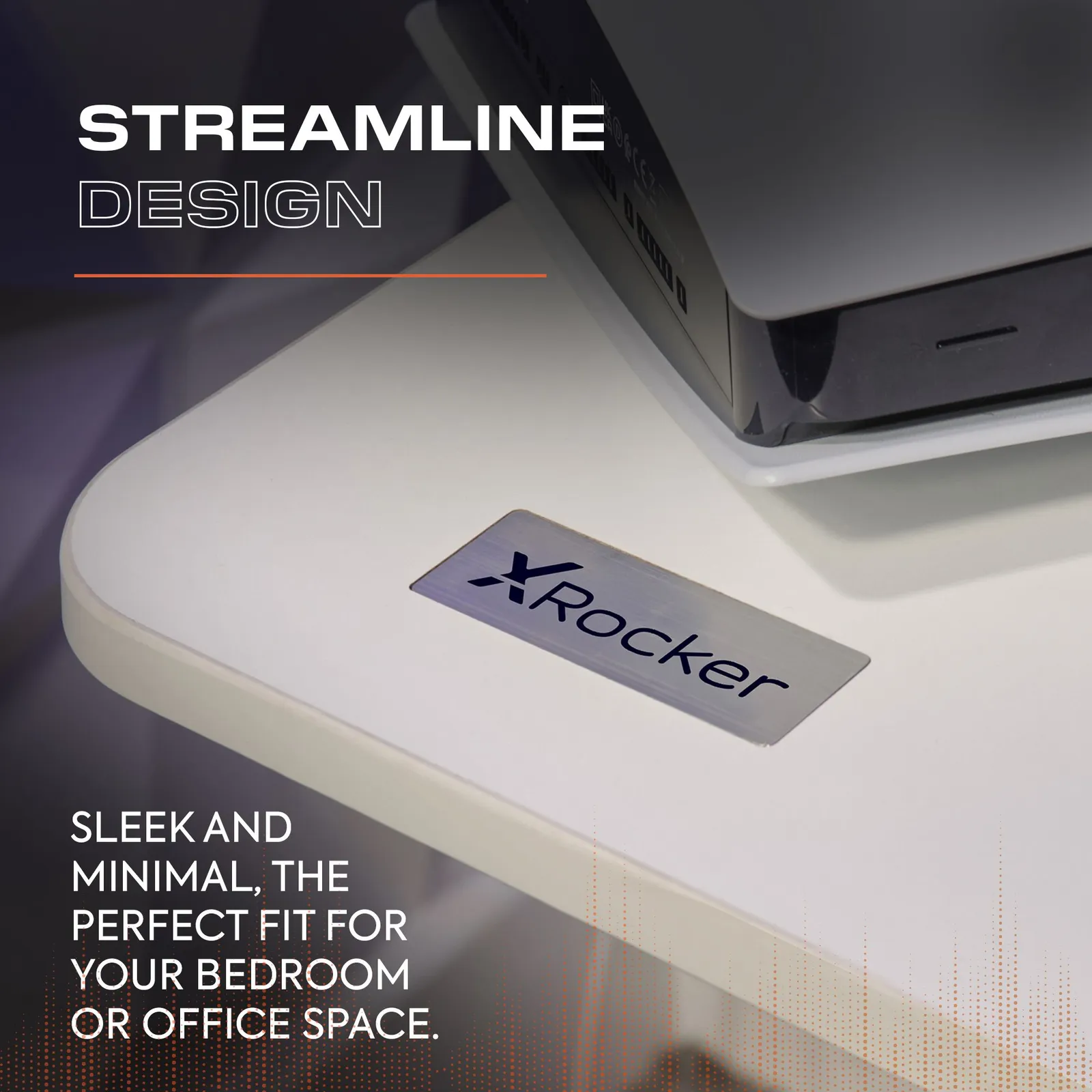 X Rocker Ascend 120cm Electric Height Adjustable Gaming Desk in White 5