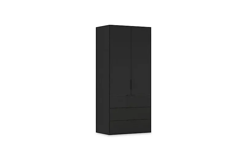 Haven 101cm 2 Door Combi Wardrobe with Décor Doors