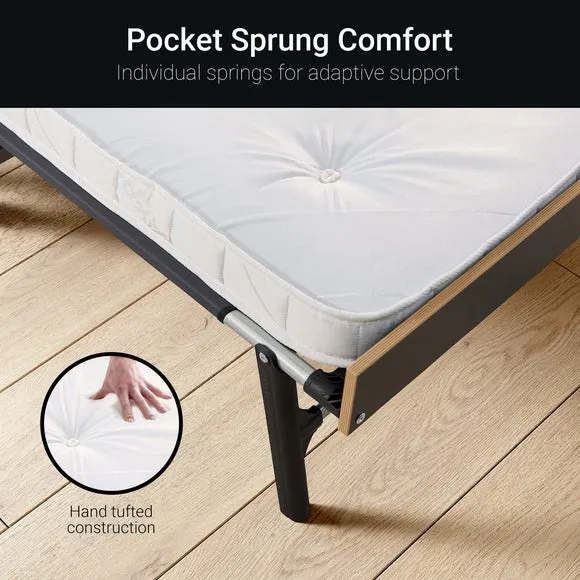Jay-Be Grand Folding Bed with e-Pocket Tufted Mattress 2