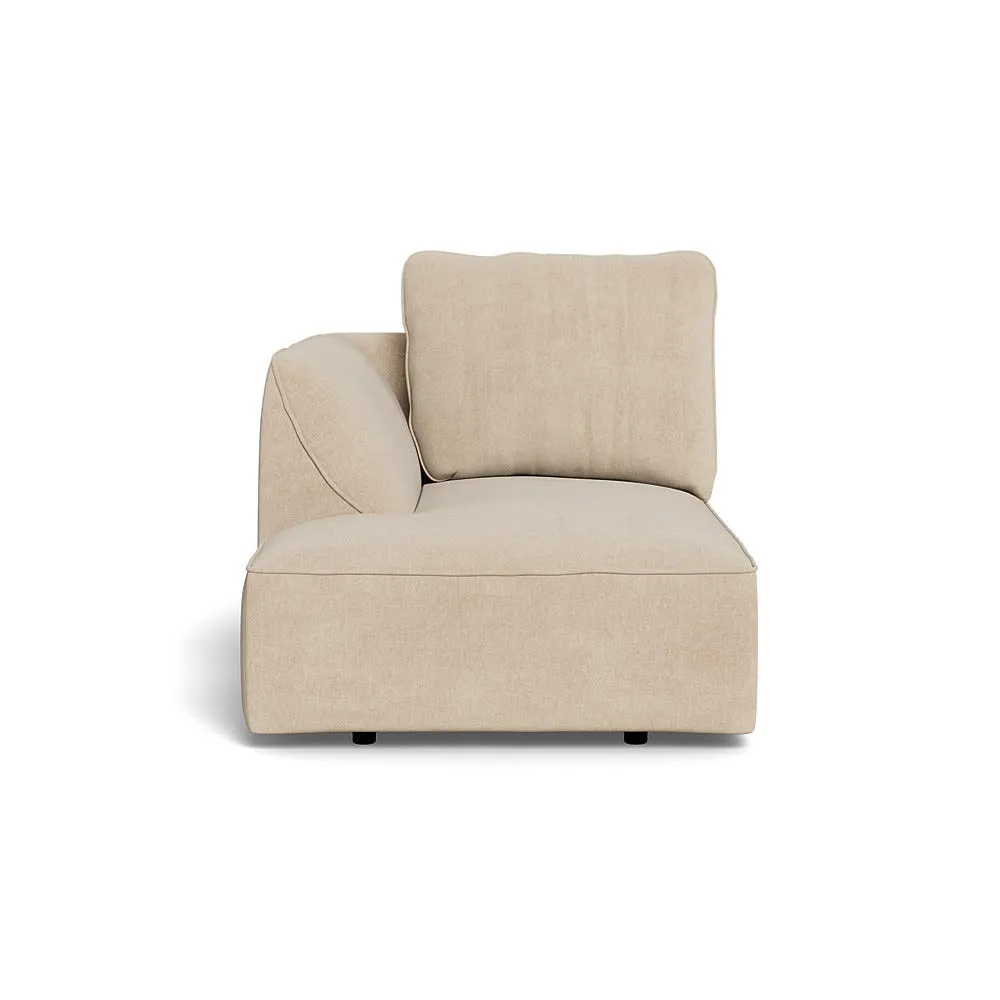 Heal's Morven Left Hand Facing Chaise Unit Brushed Cotton Oat