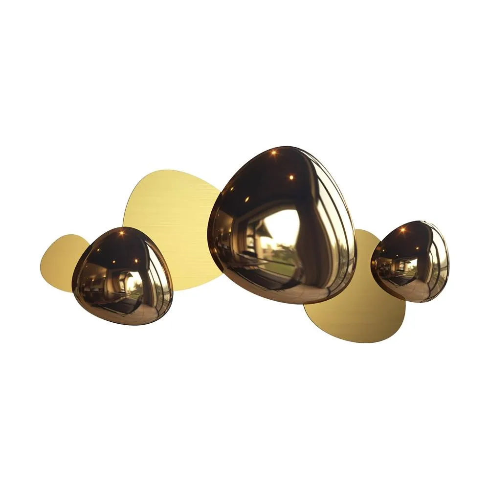 Netlighting Jack stone Modern Integrated LED Wall Lamp Gold 3000K