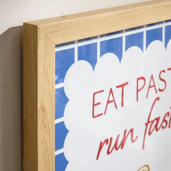 Eat Pasta Run Fasta Framed Print 2