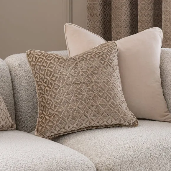 Diamond Geometric Velvet Cushion 3