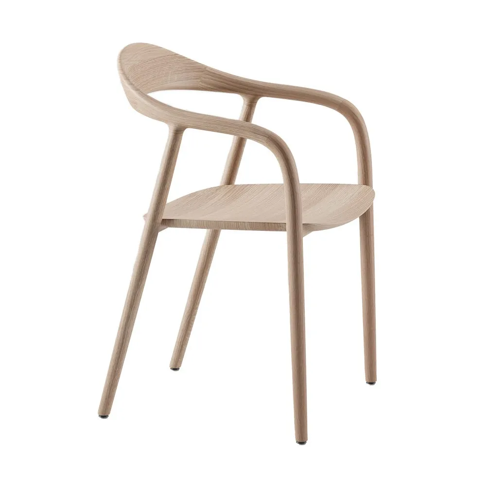 Artisan Neva Dining Chair Oak White Oil Wooden Seat 3