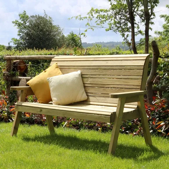 Freya 3 Seater Wooden Garden Bench 3