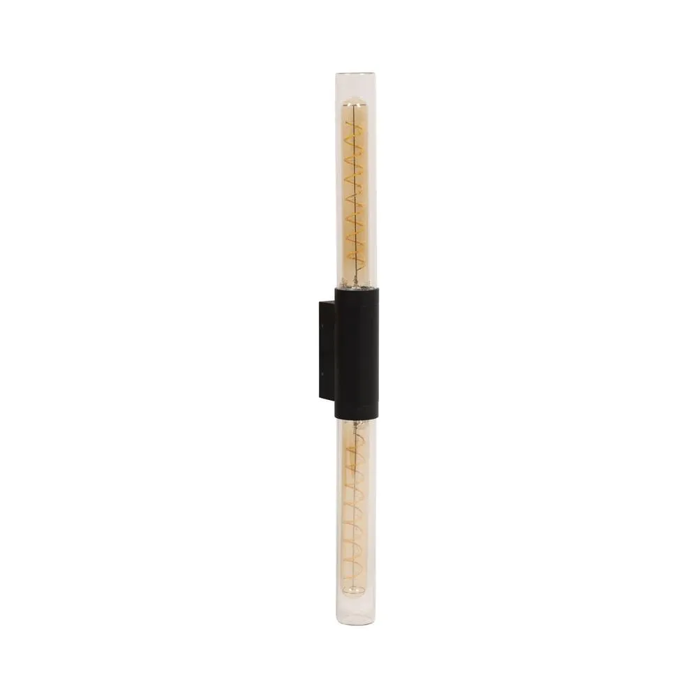 Netlighting Lucide PILAR Wall light Indoor Outdoor 2xE27 IP54 Black | Essential 2
