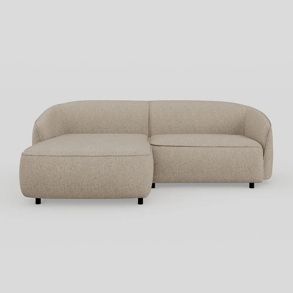 Heal's Aurelie Chaise Sofa LHF Broadweave Putty 1