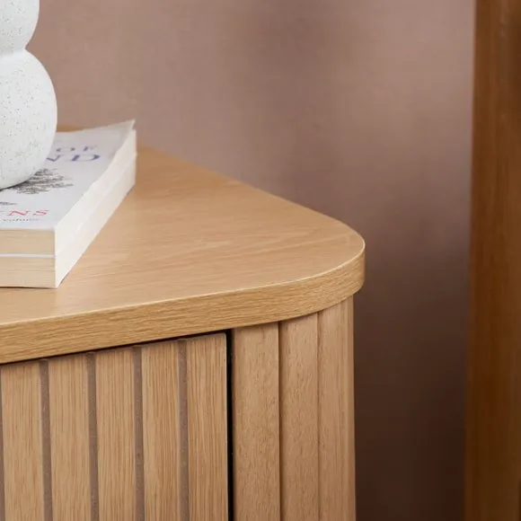 Axel 1 Drawer Fluted Bedside Table 3