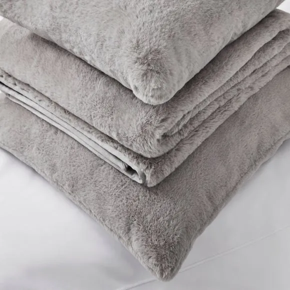 Dorma Purity Faux Fur Continental Pillowcase 4