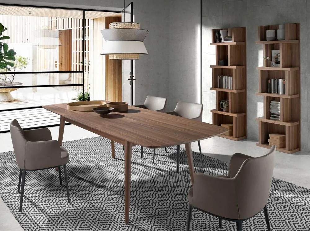 Angel Cerda Walnut Veneer Shelf 60x28x190 cm, Brown 4