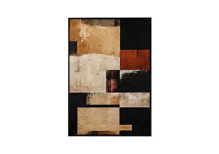 Rust and Stone 1 Framed Velvet Canvas - Home Accessories - In Time for Christmas