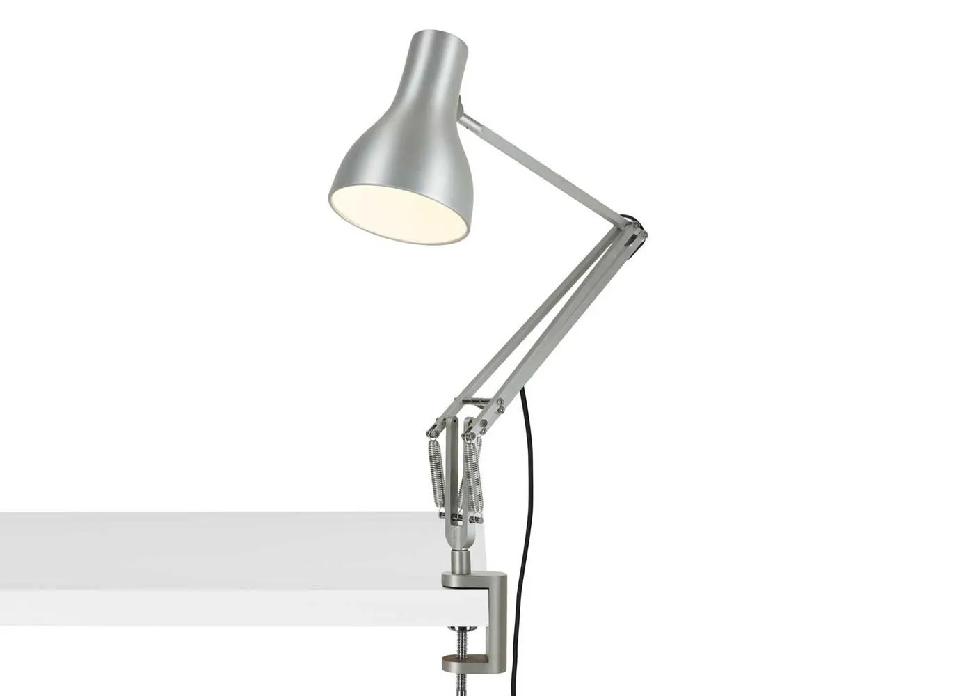Anglepoise Type 75 Desk Lamp Clamp Silver Lustre