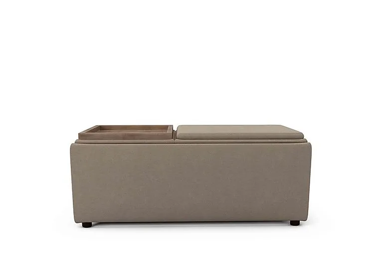 Bronwyn Storage Bench Tray Stool - Brandy Butter Wot