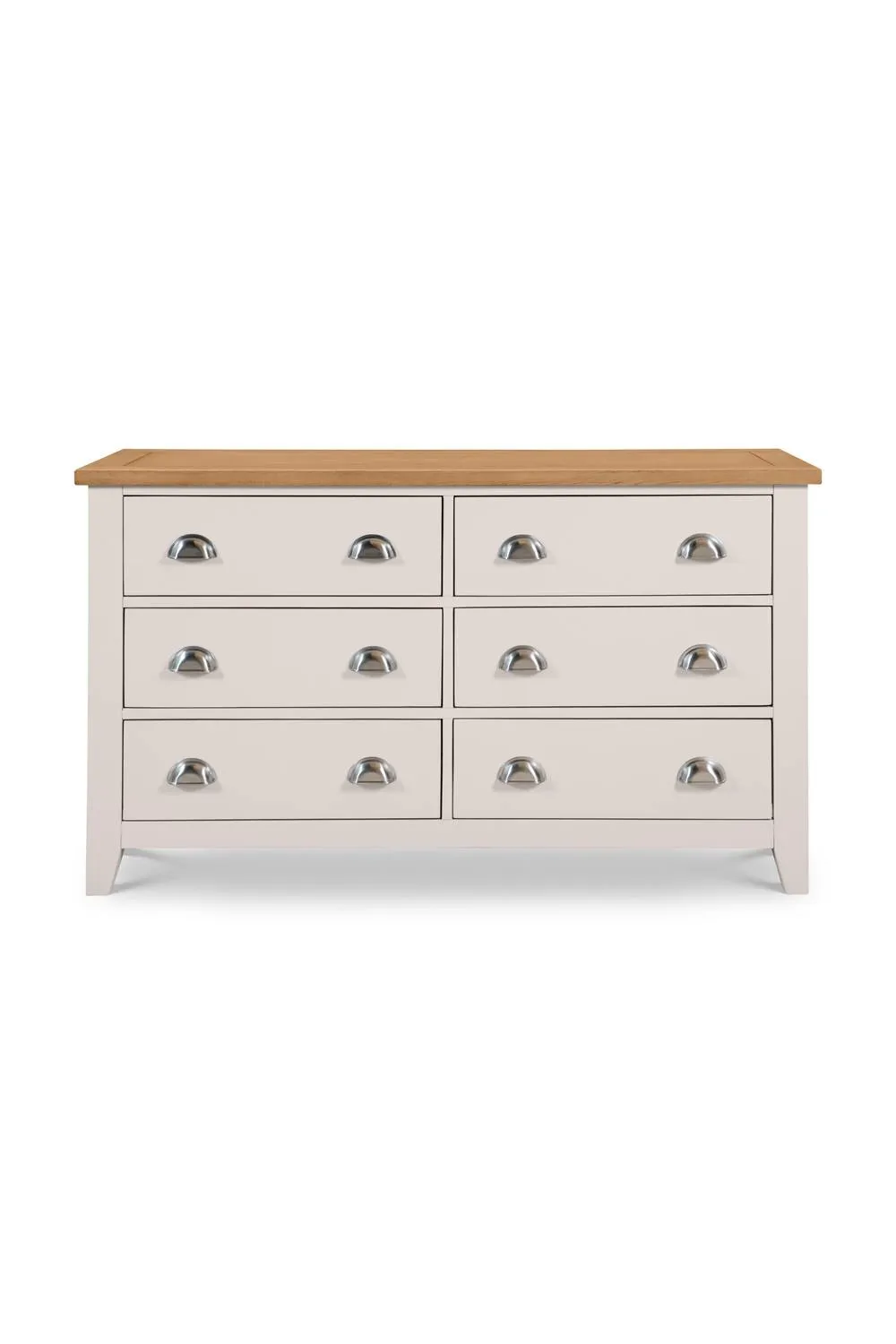 Julian Bowen Richmond 6 Drawer Wide Chest in Light Grey 4