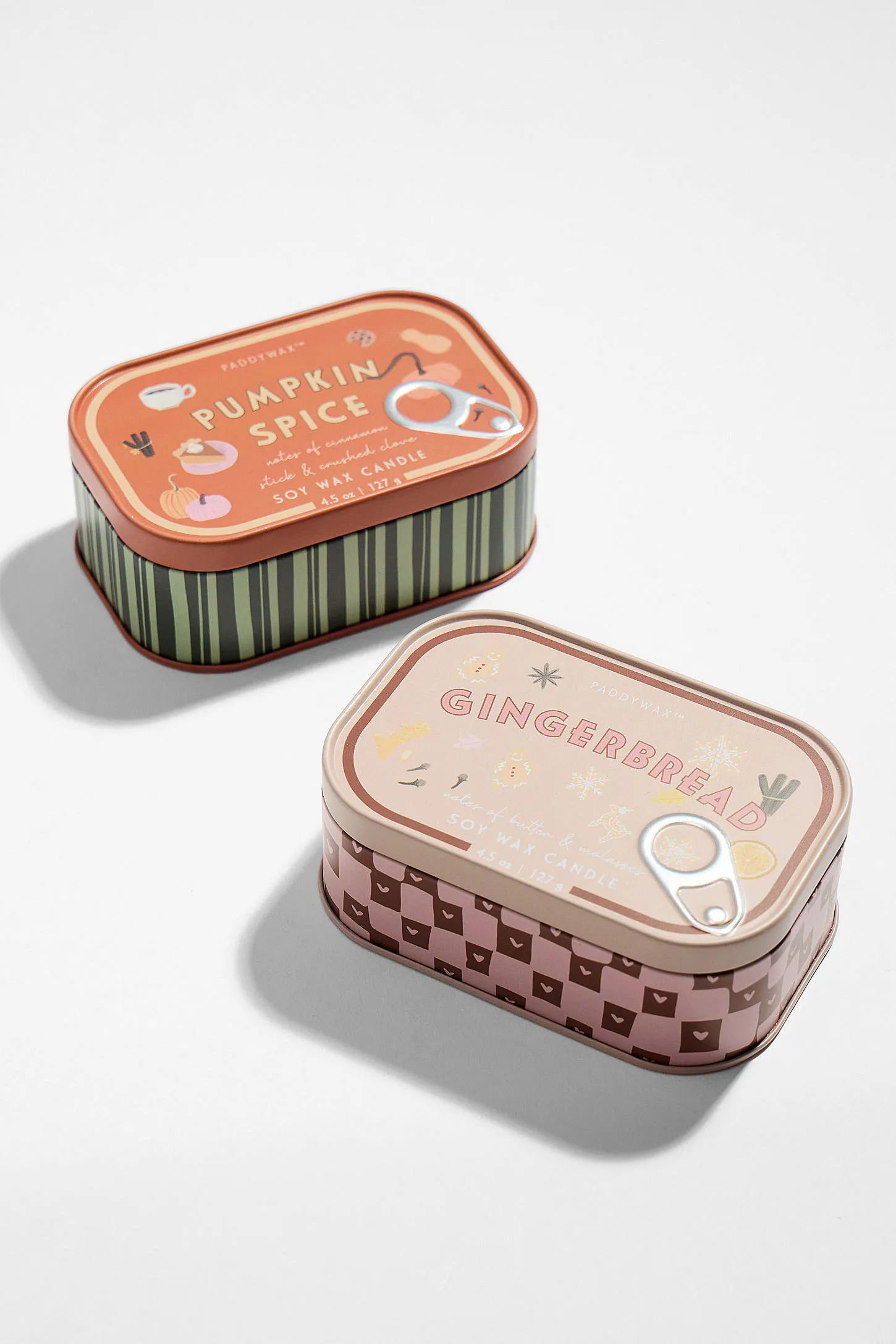 Paddywax Pumpkin Spice Tin Soy Wax Candle ALL 5