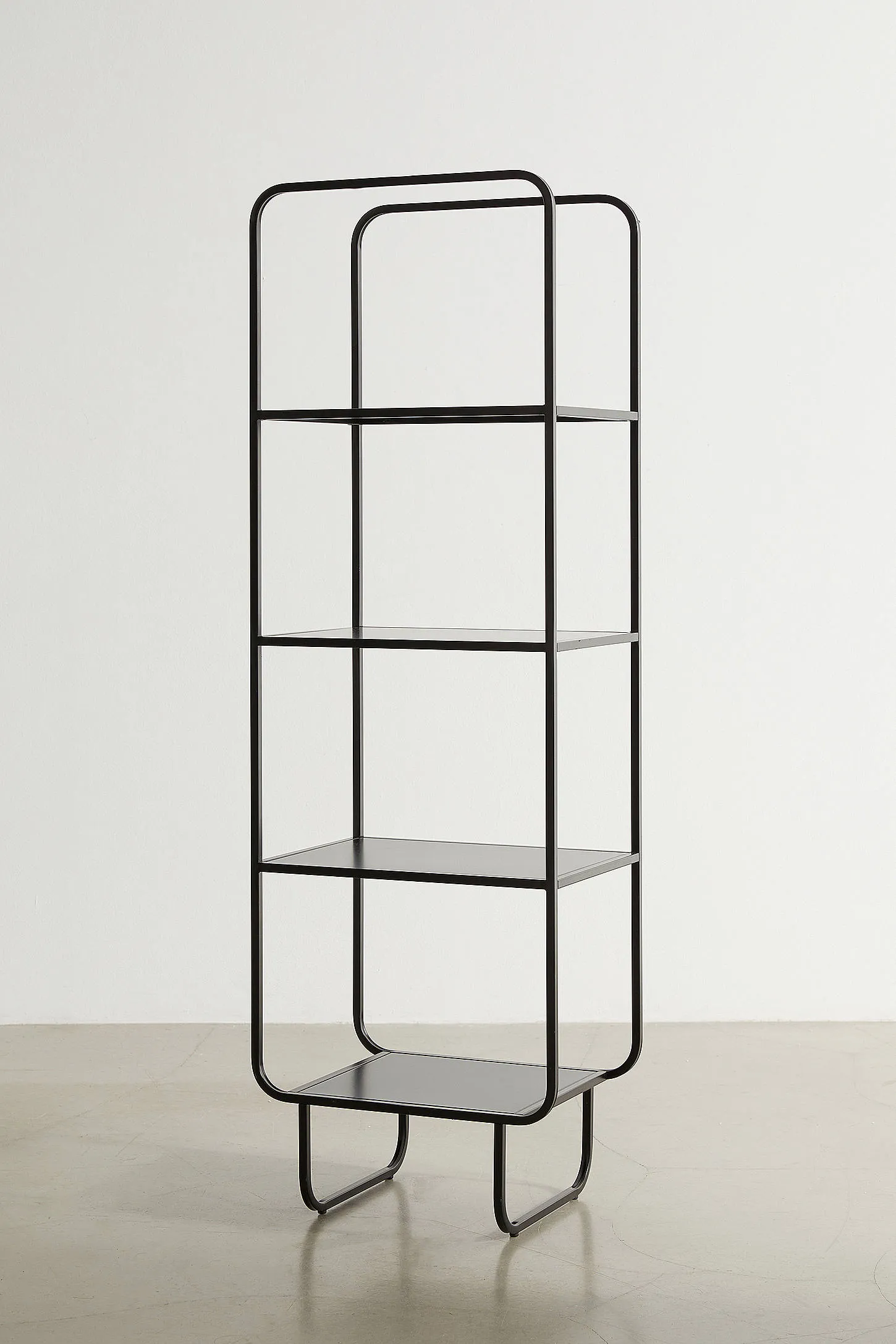 Alana Black Narrow Bookcase - Black 3