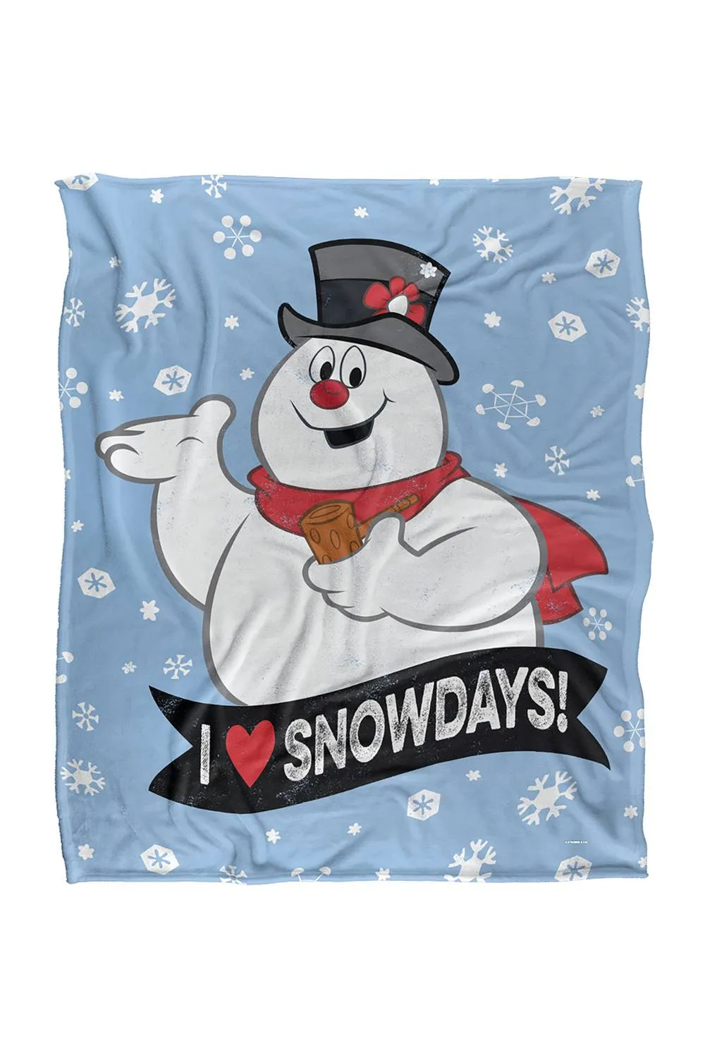 Warner Brothers Frosty The Snowman 152x127 cm I Love Snowdays Soft Throw Blanket