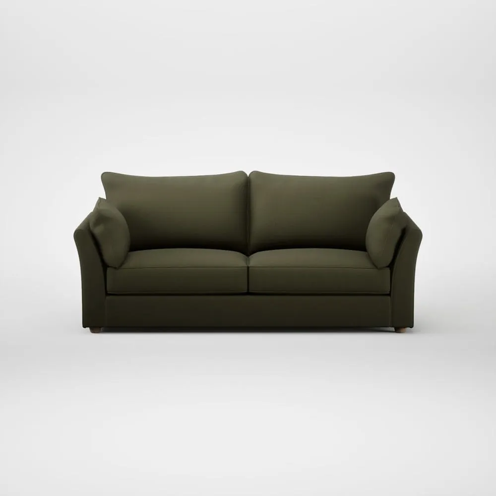Heal's Tailor 4 Seater Sofa Smart Cotton Linen Myrtle Natural Feet 2