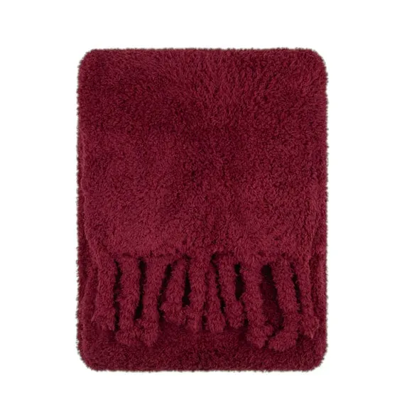 Furn. Harlan Borg Sherpa Throw Blanket 140cm x 180cm 3