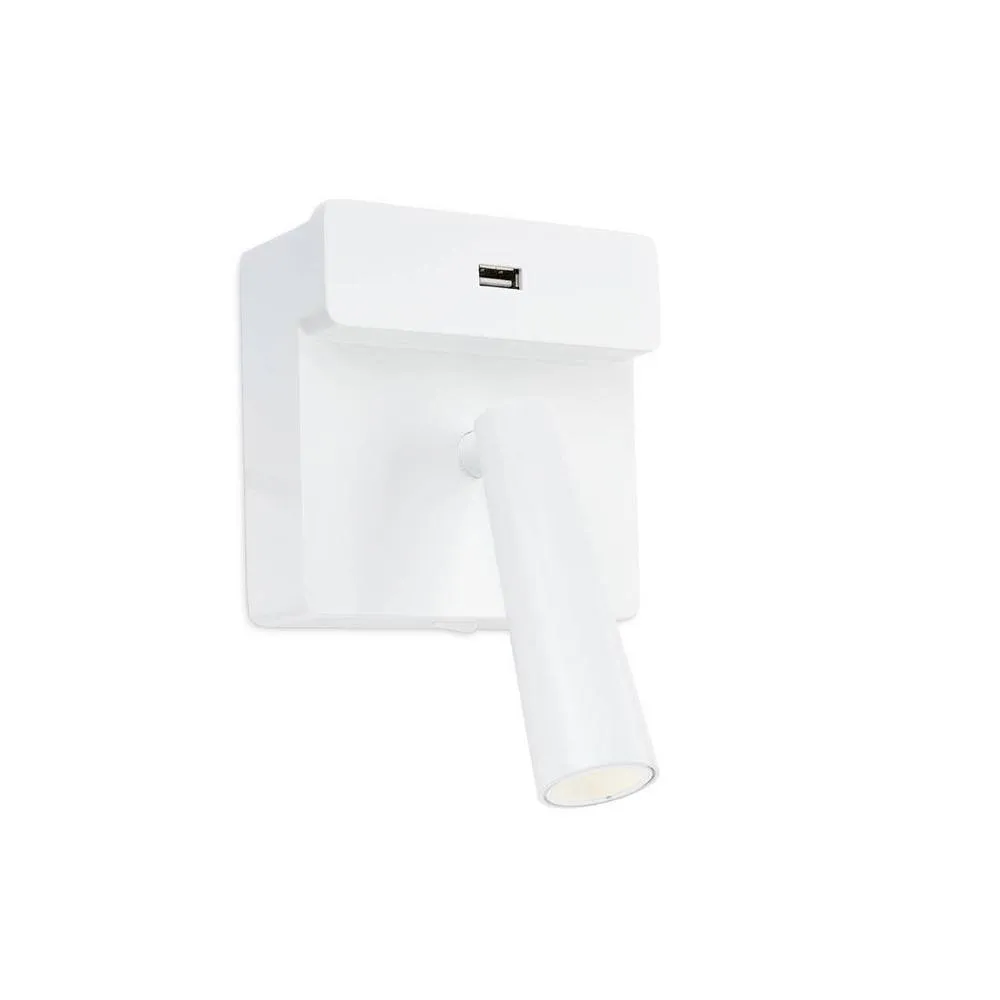 Netlighting Gamma LED Wall Reading USB Light White 175lm 2700K