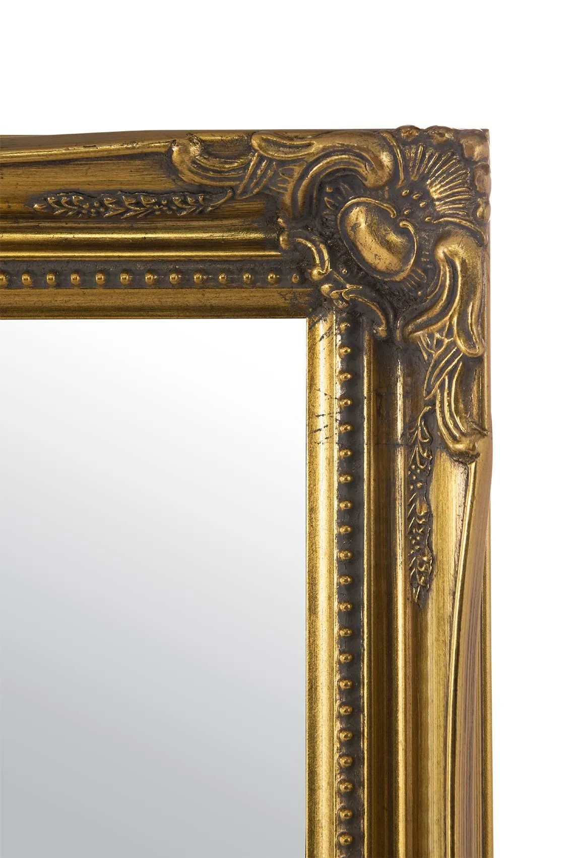 MirrorOutlet Fraser Gold Beaded Wall Mirror 71 x 61 CM 4