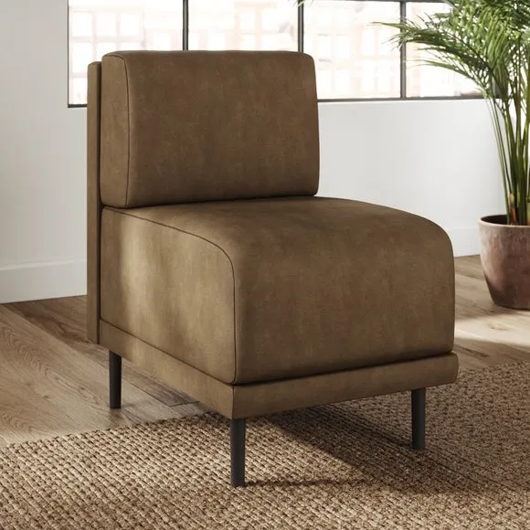 Mae Small Dining Bench, Faux Leather 2