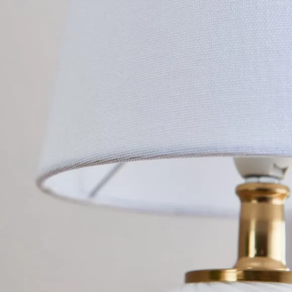 Candy Stripe Ribbed Glass Table Lamp 3