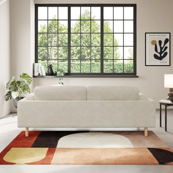 Newton Chunky Tonal Weave 4 Seater Sofa 3