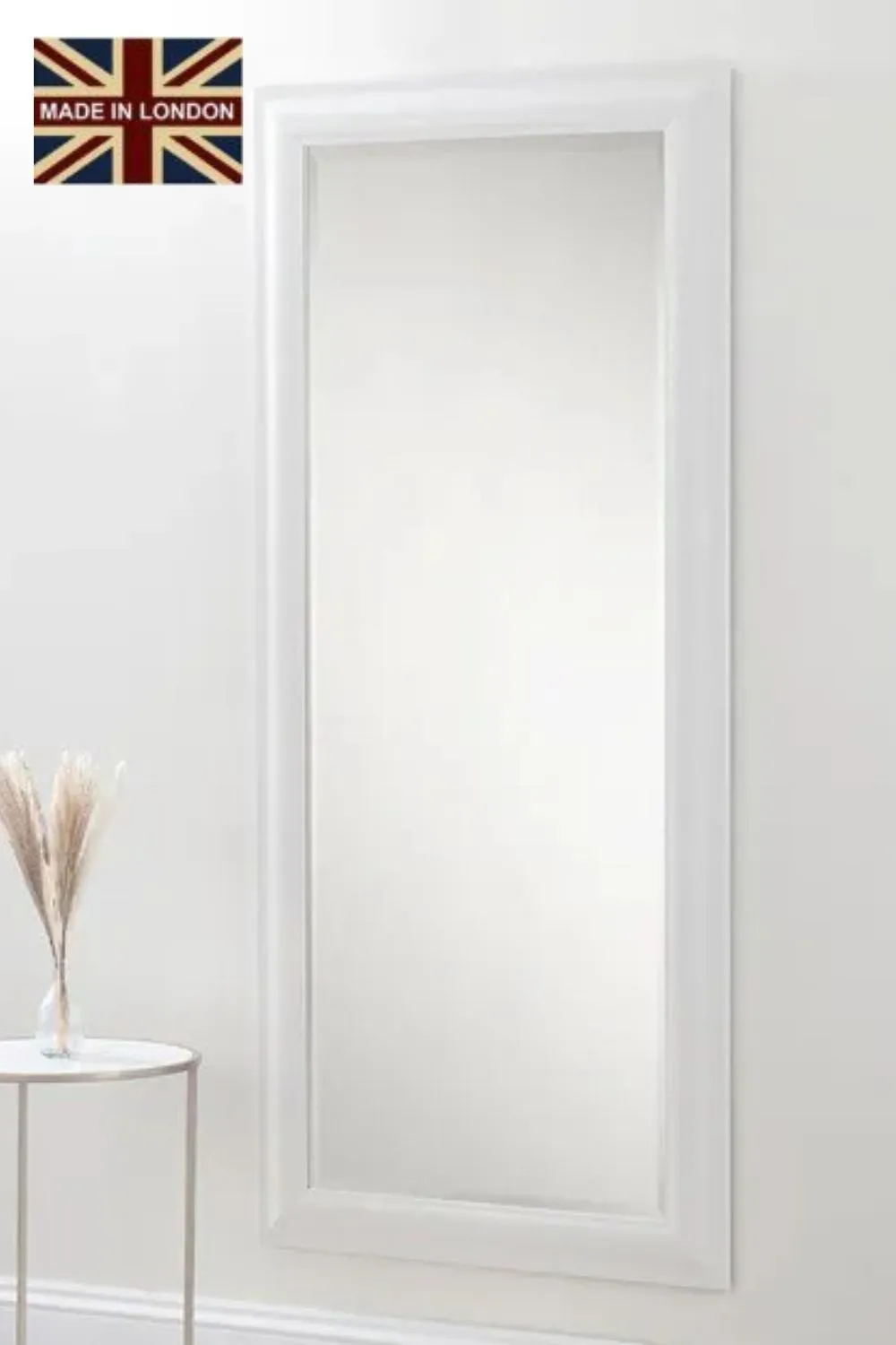 Yearn Mirrors Textured White Full length mirror 168.5x77cm
