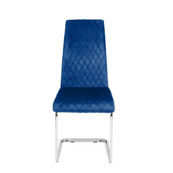 Calabria Set of 4 Dining Chairs, Velvet 4