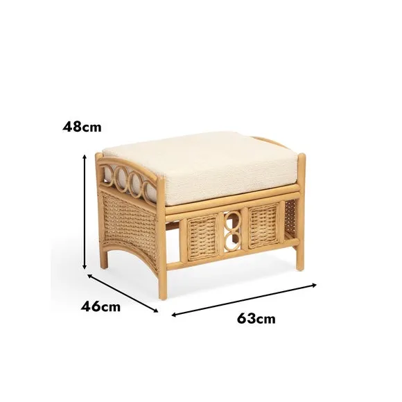 Desser Vale Rattan Footstool 5