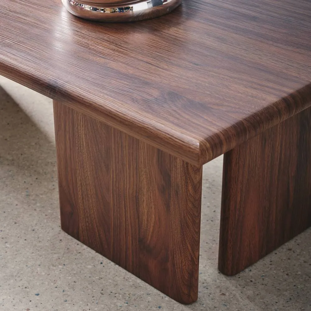 sweeek Rectangular MDF coffee table in Dark Brown 6
