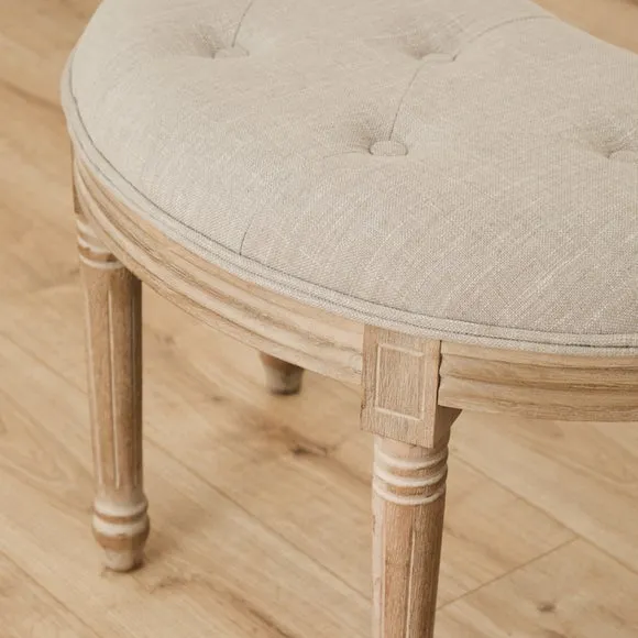 Voyage Maison Claudette Linen Footstool 5