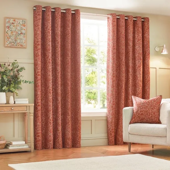 Grantley Brick Eyelet Curtains 2