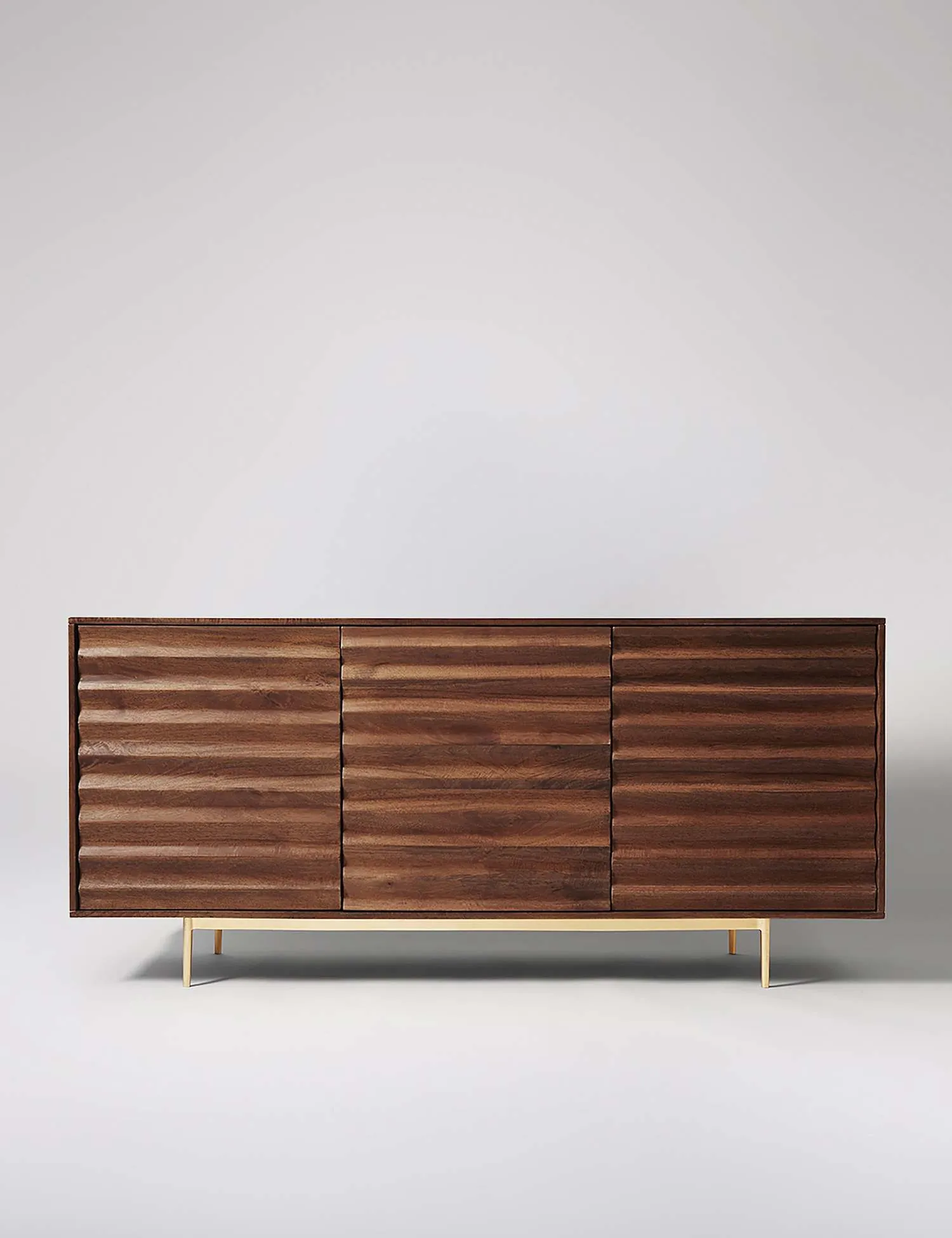 Swoon Katana Mango Wood 3 Door Sideboard Brown