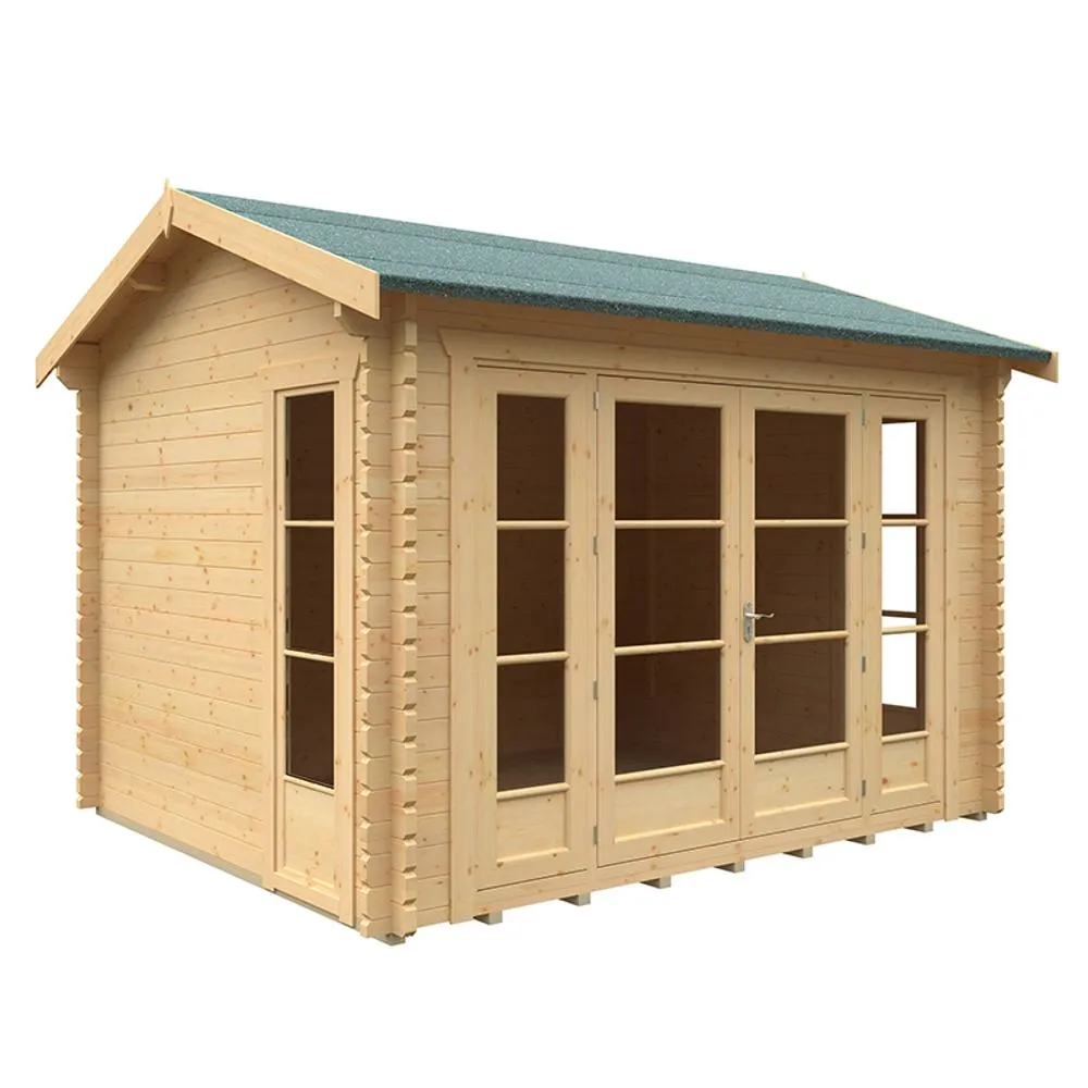Buttercup Farm 12x10 Bamber 44mm Cabin - L355 x W295 x H272.6 cm in Natural 1