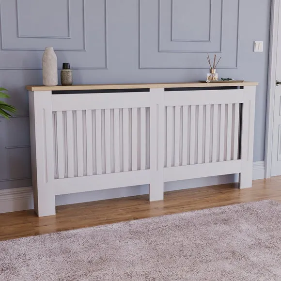 Return - Vida Designs Arlington Radiator Cover, X Large White 6