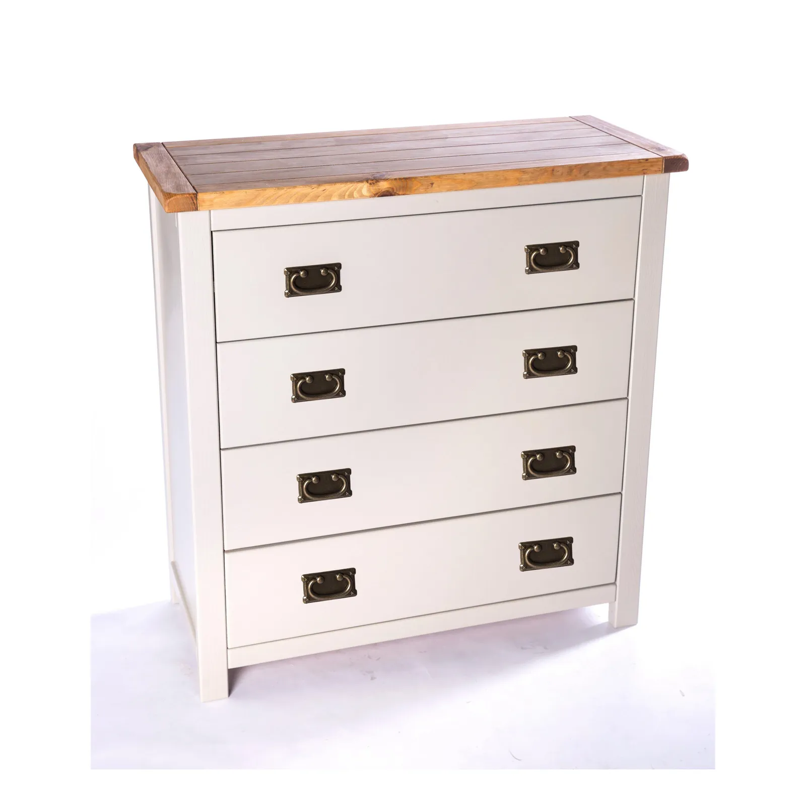 Cabinet Bits Argenta 4 Drawer Chest of Drawers Bras Drop Handle in Light Grey 3