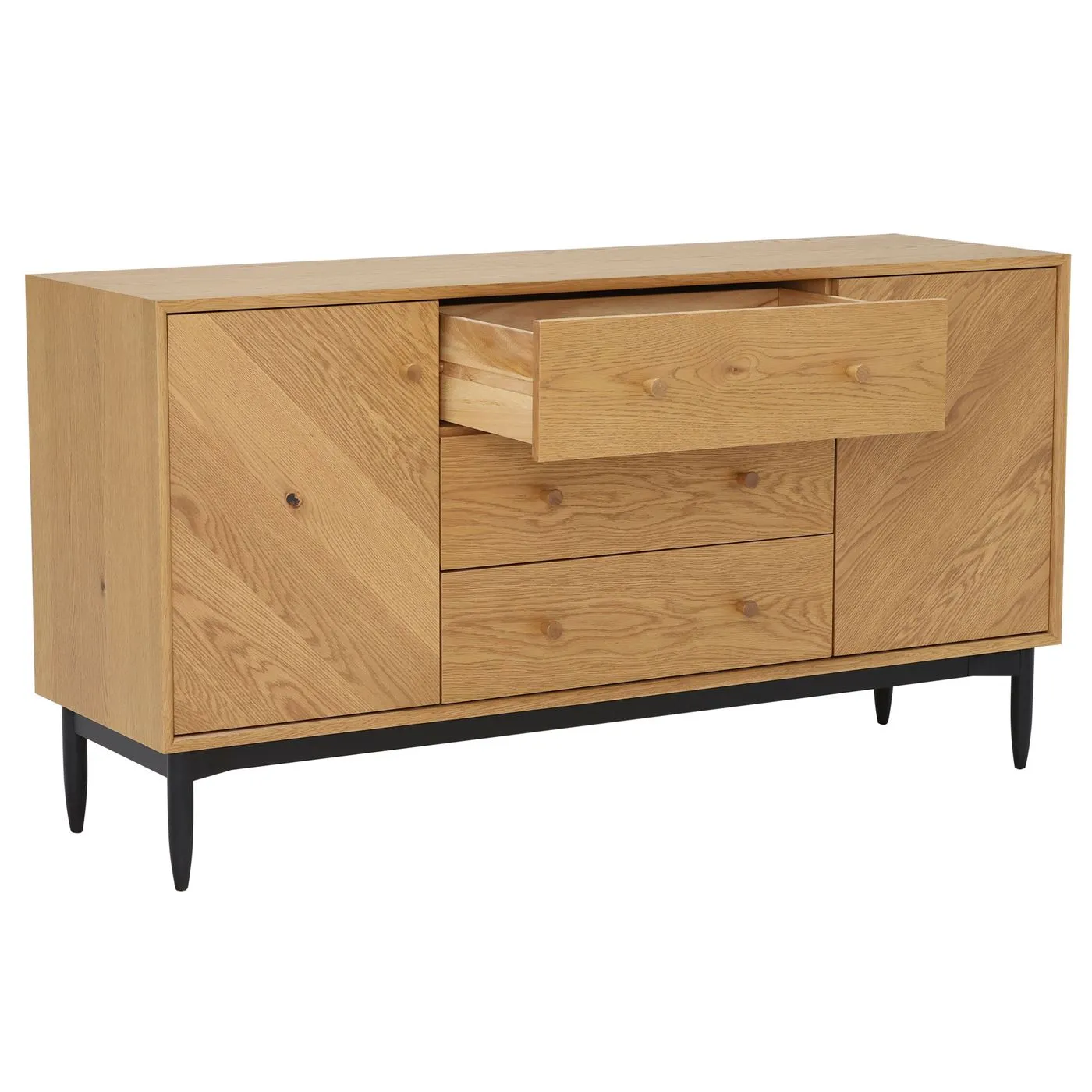 Ercol Monza Large Sideboard, Neutral Oak | Barker & Stonehouse 4