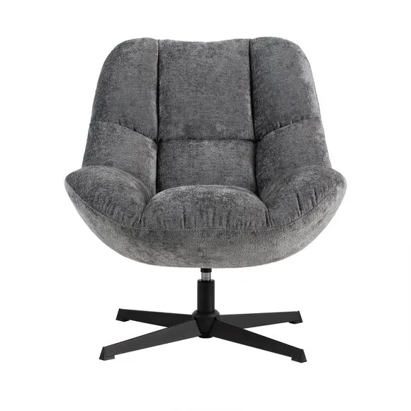 Silverdale Textured Fabric Swivel Chair 3