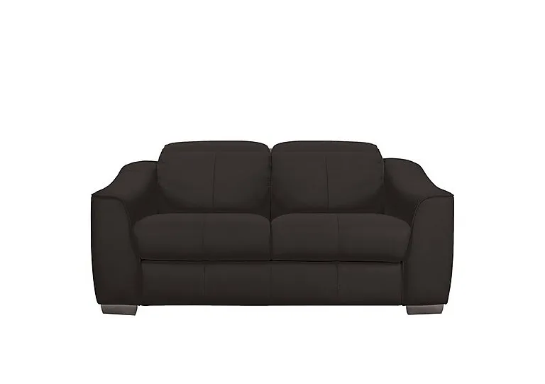 Xavier 2 Seater Leather Sofa - Dark Chocolate