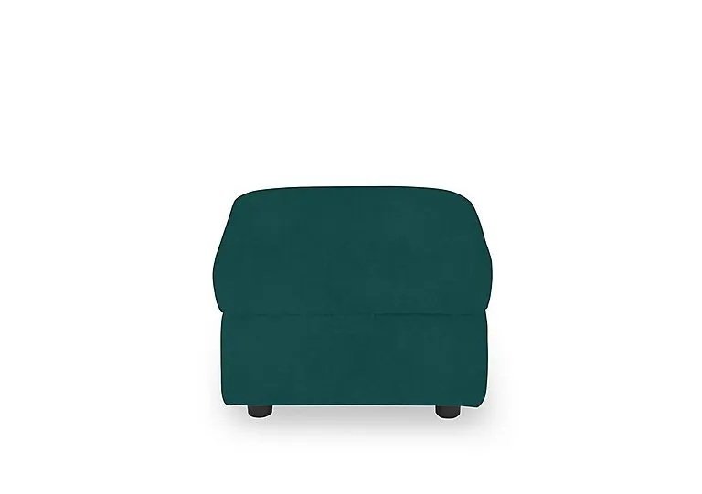 Panache Fabric Storage Footstool - Opulence Teal
