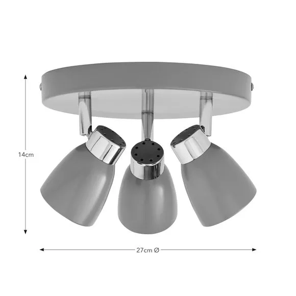 Alto 3 Light Semi Flush Spotlight 6