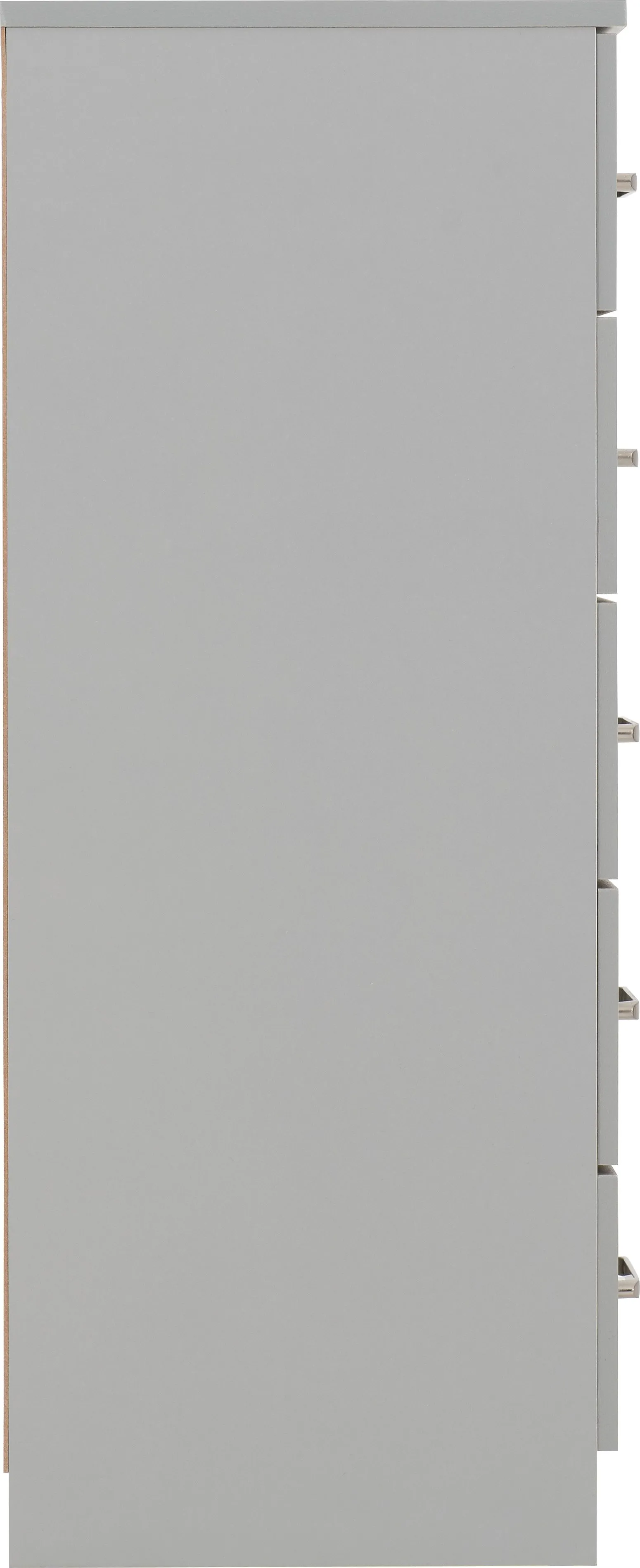 Seconique Dakotia 5 Drawer Narrow Chest in Light Grey 5