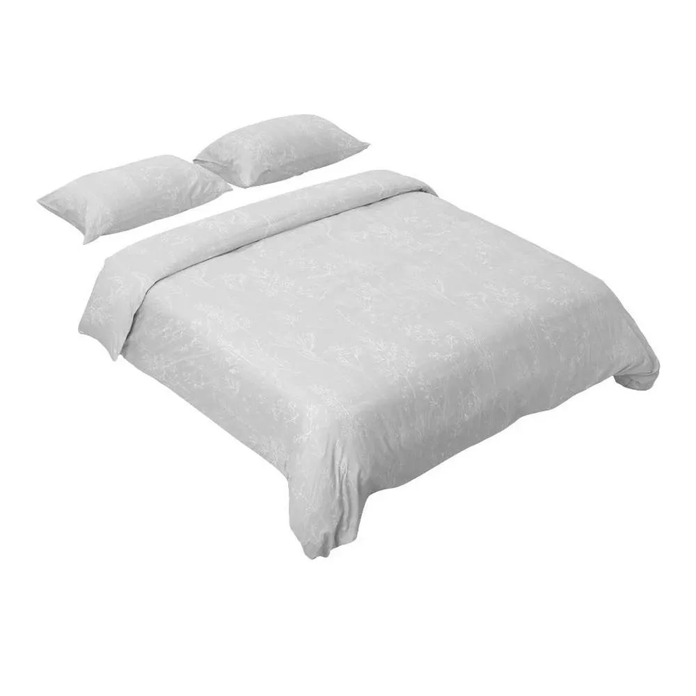 SPETLEK Duvet Cover Hotel Quality 3pc Luxury Double in Grey