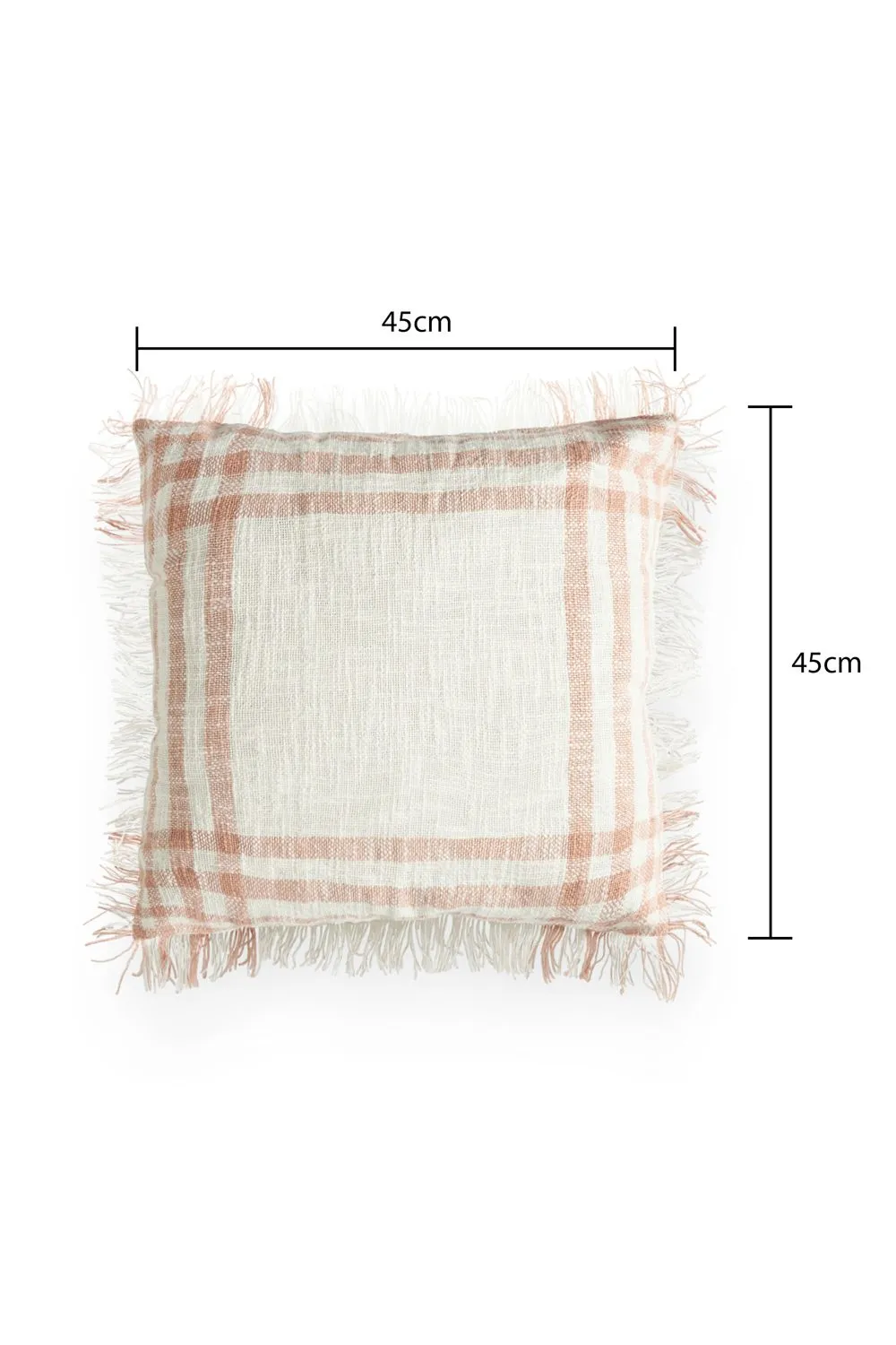 BHS Tula Check Cushion in Pink 6