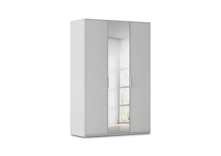 Cadre 151cm 3 Door Hinged Wardrobe with 1 Mirror Door