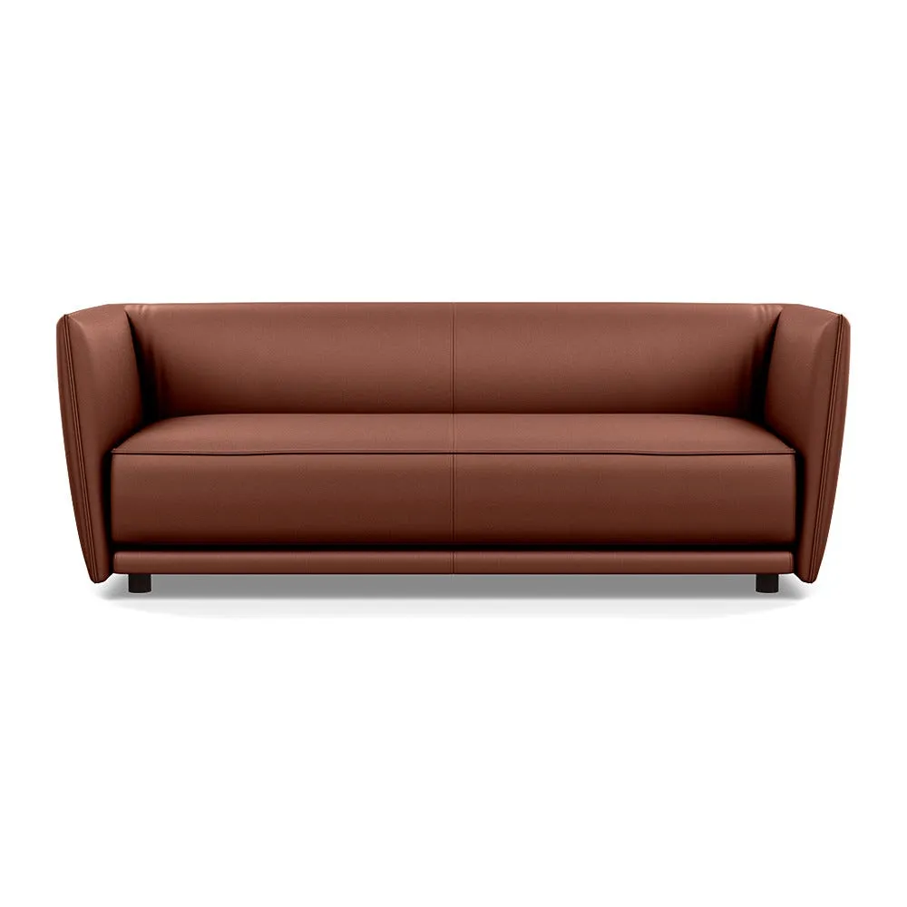 Heal's Valley 3 Seater Sofa Grain Dark Brown Walnut Stain Feet 1