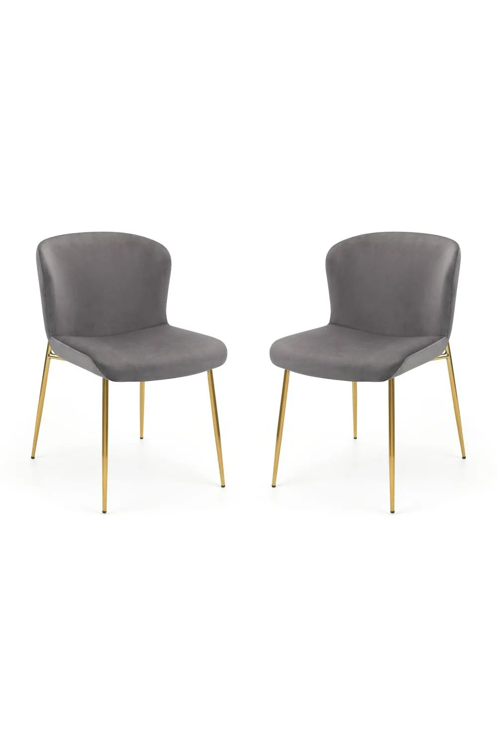 Julian Bowen Harper Upholstered Dining Chair (Set of 2) in Grey 4